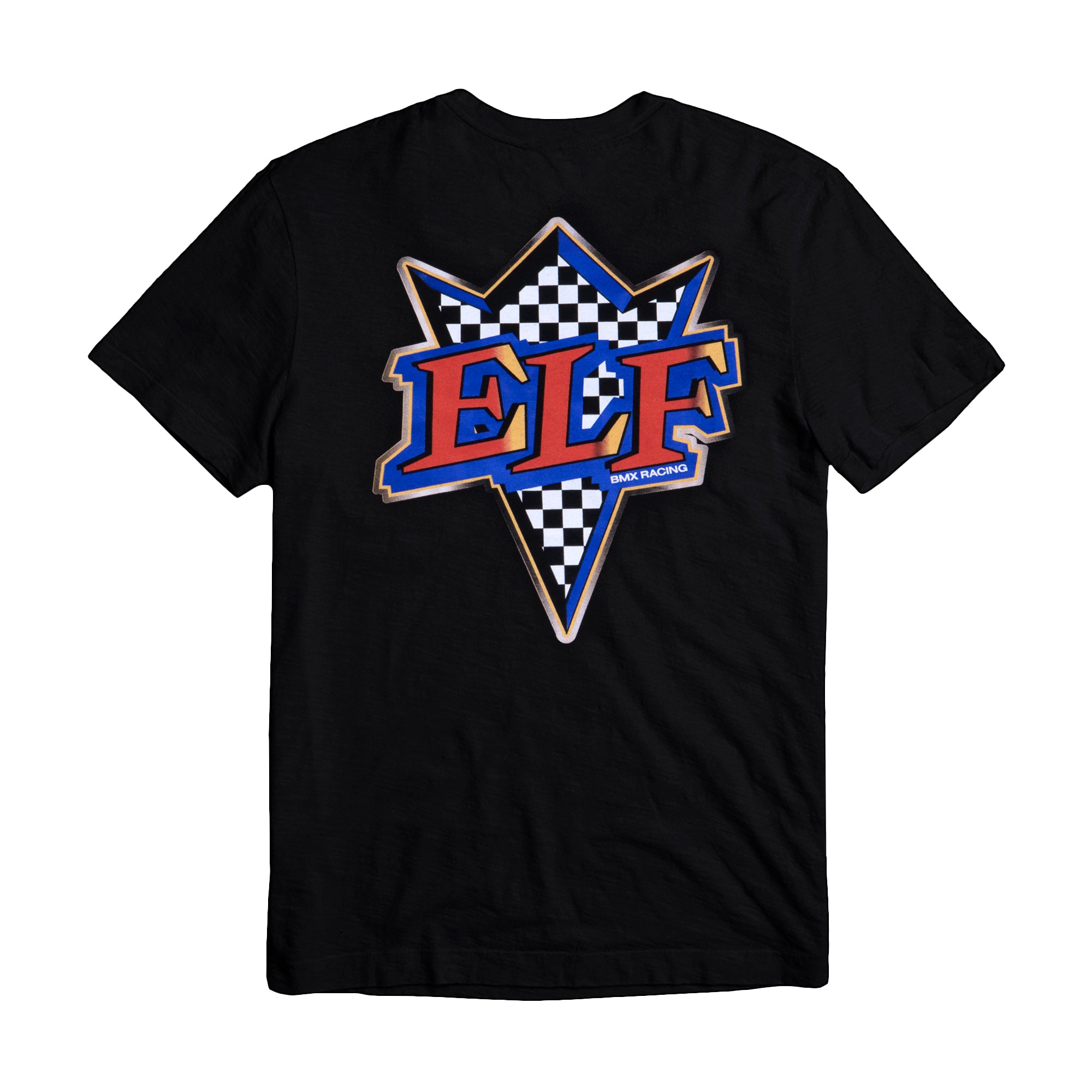 ELF Traction Plate Tee Black ELF BMX MERCH