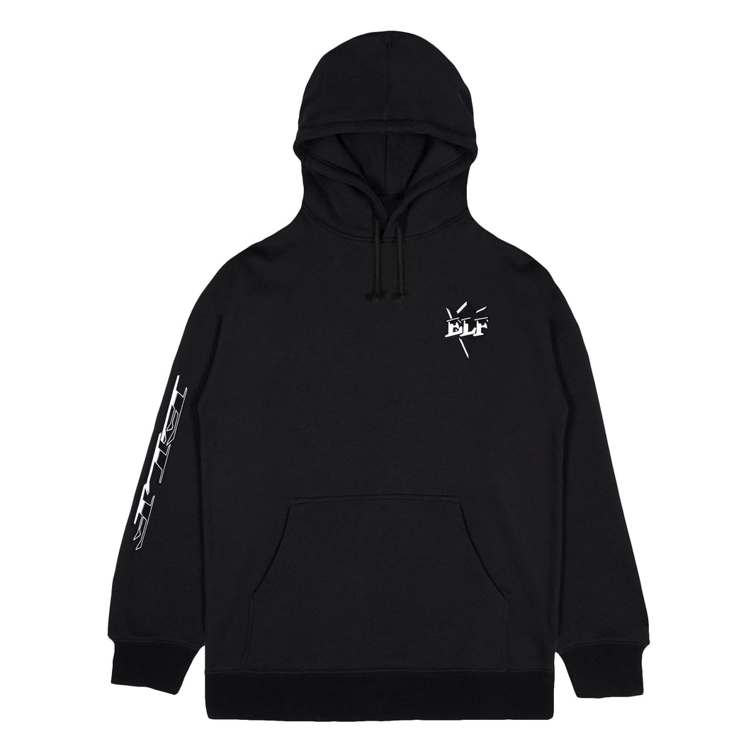 ELF Midschool Logo Hoodie - Black/White